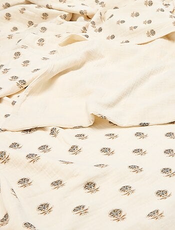 Dekbedovertrek 2-persoons (200x200 cm) van katoenen mousseline - Kiabi Home