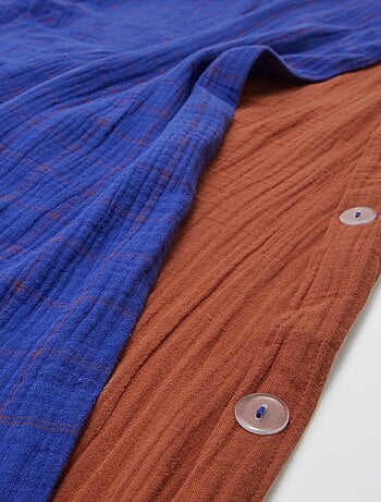 Dekbedovertrek 2-persoons (260x240cm) van katoengaas - Kiabi Home