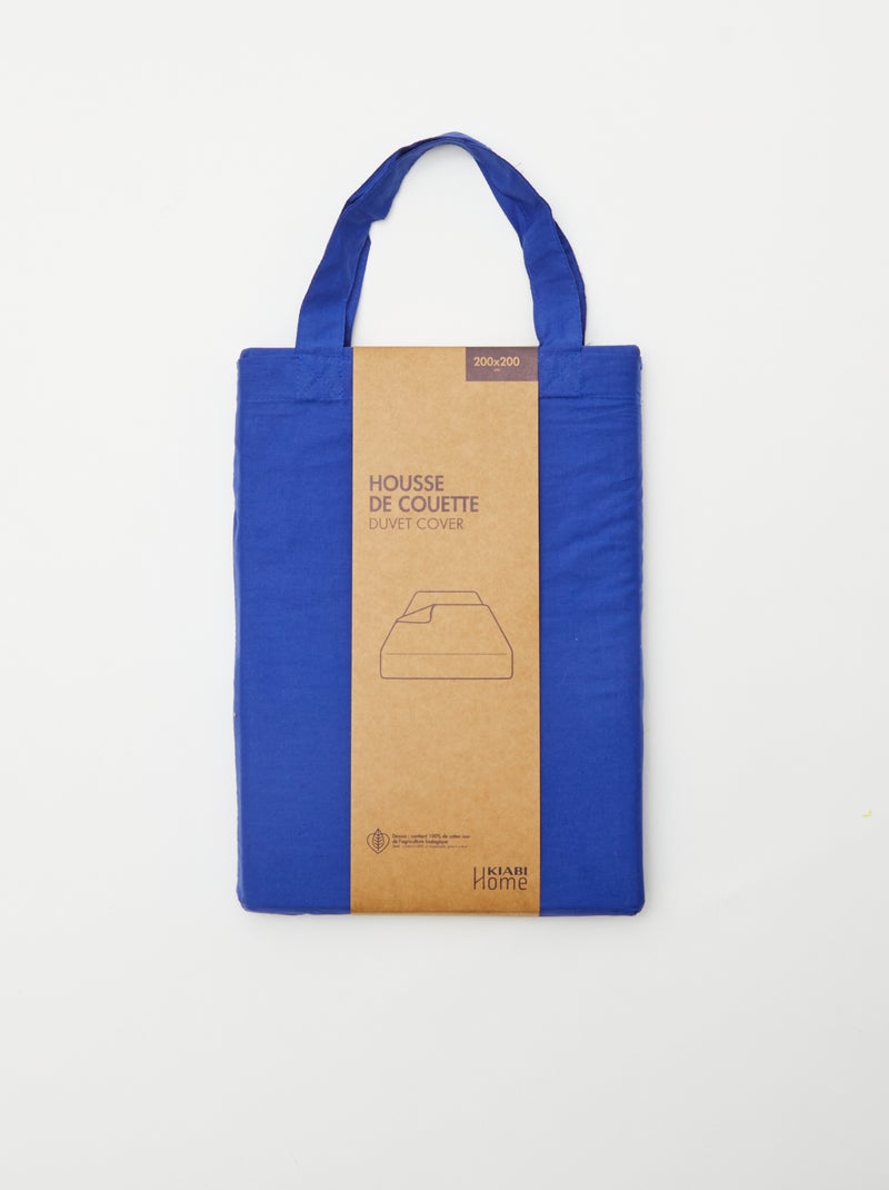 Dekbedovertrek (200 x 200 cm) - Kiabi Home BLAUW - Kiabi