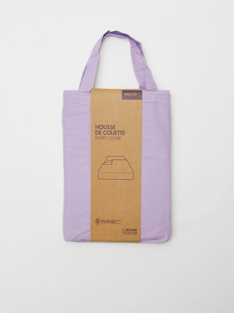 Dekbedovertrek (240 x 220 cm) - Kiabi Home PAARS - Kiabi