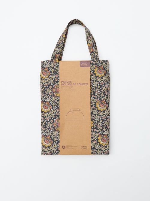 Dekbedovertrek (260 x 240cm) bloemen - Kiabi