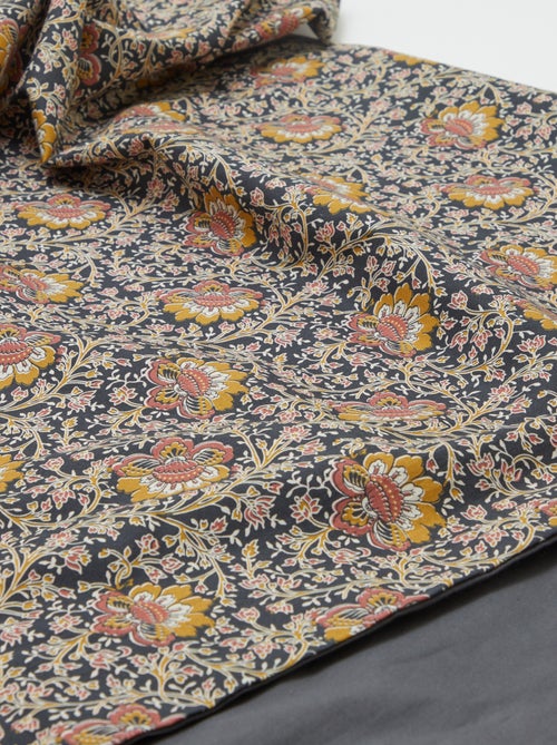 Dekbedovertrek (260 x 240cm) bloemen - Kiabi