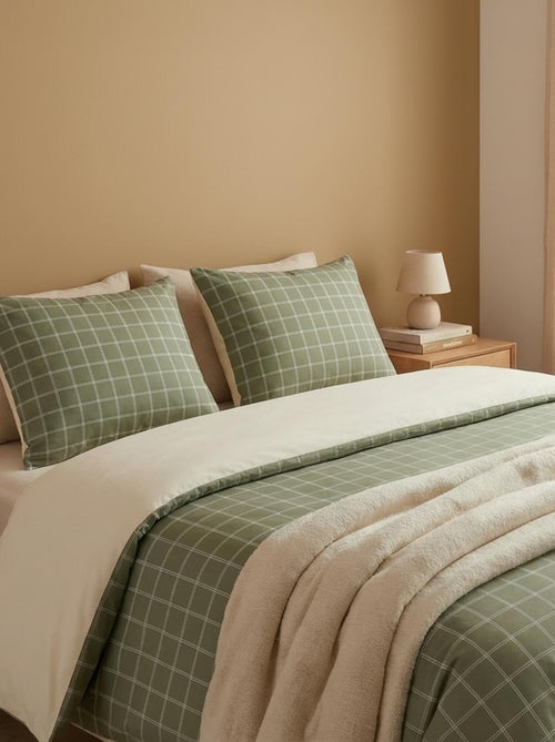 Dekbedovertrek (260 x 240cm) met ruitjes - Kiabi