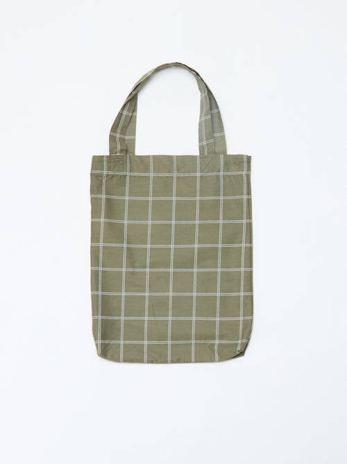 Dekbedovertrek (260 x 240cm) met ruitjes - Kiabi