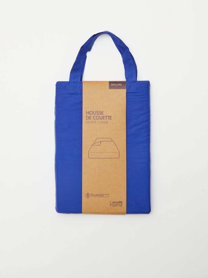 Dekbedovertrek (260x240 cm) - Kiabi Home BLAUW - Kiabi