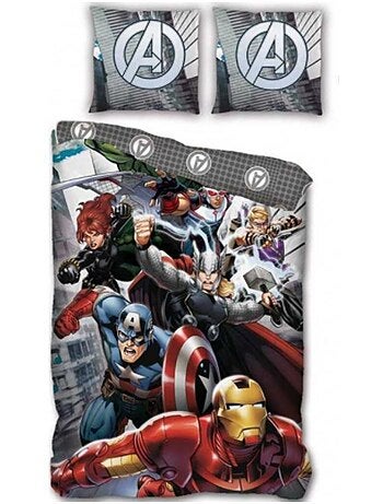 Dekbedovertrek Avengers Marvel 140x200 cm + Kussensloop - Beddengoedset kinderen