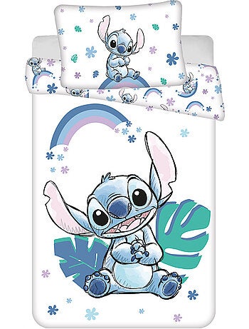 Dekbedovertrek baby 100% katoen Stitch arc-en-lucht Lilo & Stitch 100 cm x 135 cm