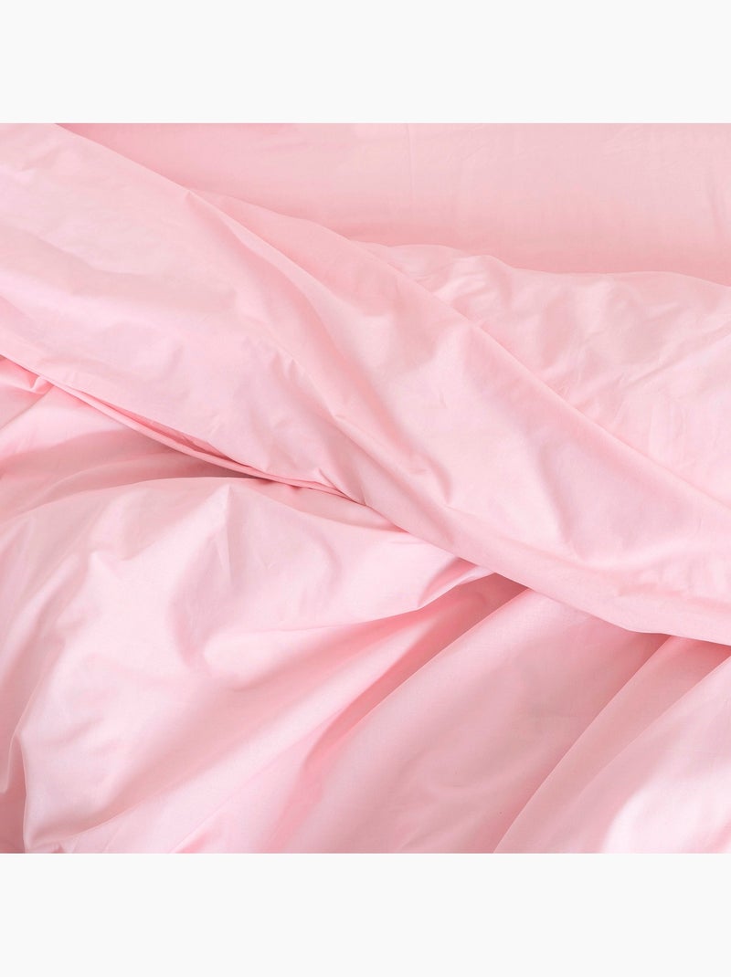 Dekbedovertrek Basic "Happyfriday" Roze - Kiabi