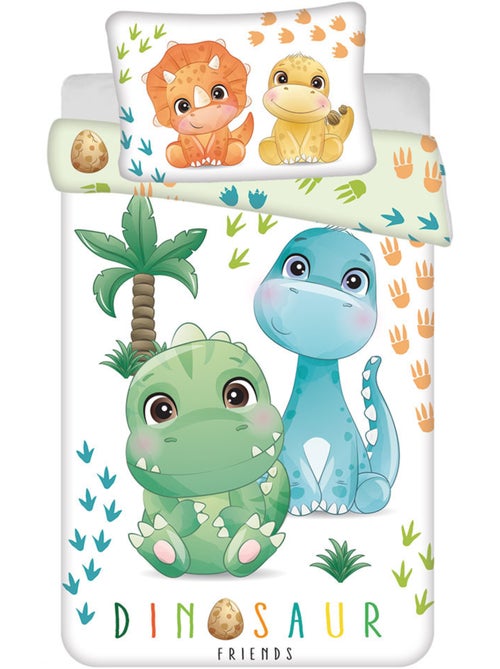 Dekbedovertrek Dinosaures 100x135 cm + Kussensloop - Beddengoedset Baby - Kiabi Dekbedovertrek Dinosaures 100x135 cm + Kussensloop - Beddengoedset Baby - Kiabi