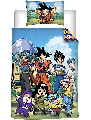 Dekbedovertrek Dragon Ball 140x200cm + Kussensloop 65x65cm – Goku Vegeta – Polykatoen – Officiële Li