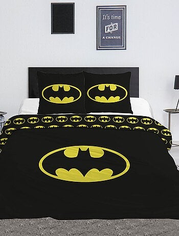 Dekbedovertrek en kussenslopen 'Batman' 240x220 en 63x63cm