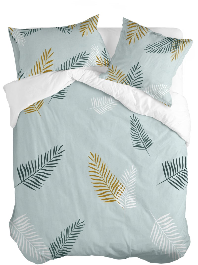 Dekbedovertrek Foliage mint "Happyfriday" Multicolor - Kiabi