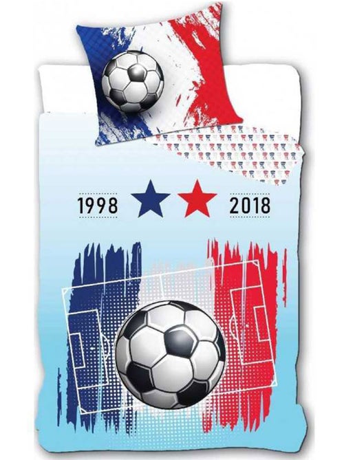 Dekbedovertrek Football 140x200 cm + Kussensloop - 100% katoen - Kiabi Dekbedovertrek Football 140x200 cm + Kussensloop - 100% katoen - Kiabi