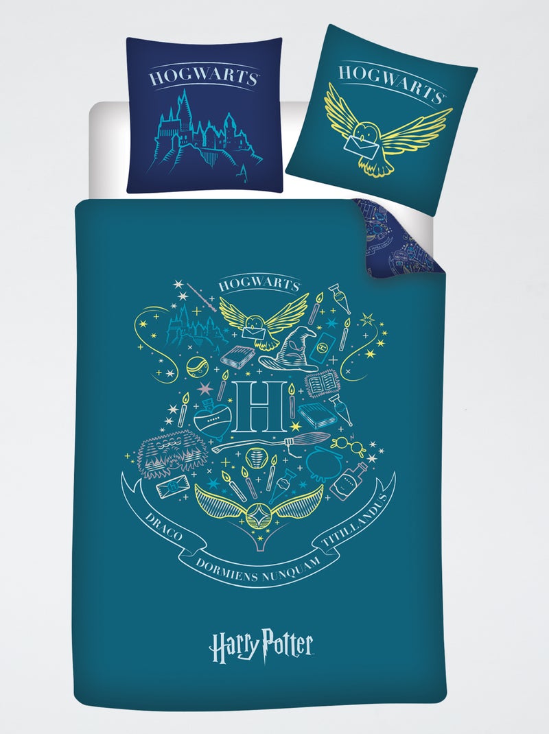 Dekbedovertrek 'Harry Potter' 140x200 cm Blauw - Kiabi