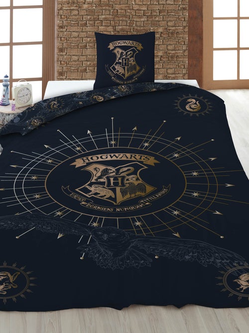 Dekbedovertrek 'Harry Potter' 140x200 cm met kussens - Kiabi