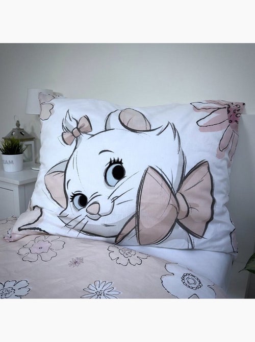 Dekbedovertrek kinderen Marie De Aristokatten 140x200 cm met kussensloop - Beddengoedset van katoen - Kiabi