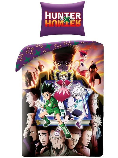 Dekbedovertrek Manga Hunter x Hunter 140x200 cm met kussensloop - Beddengoedset katoen kinderen - Kiabi Dekbedovertrek Manga Hunter x Hunter 140x200 cm met kussensloop - Beddengoedset katoen kinderen - Kiabi