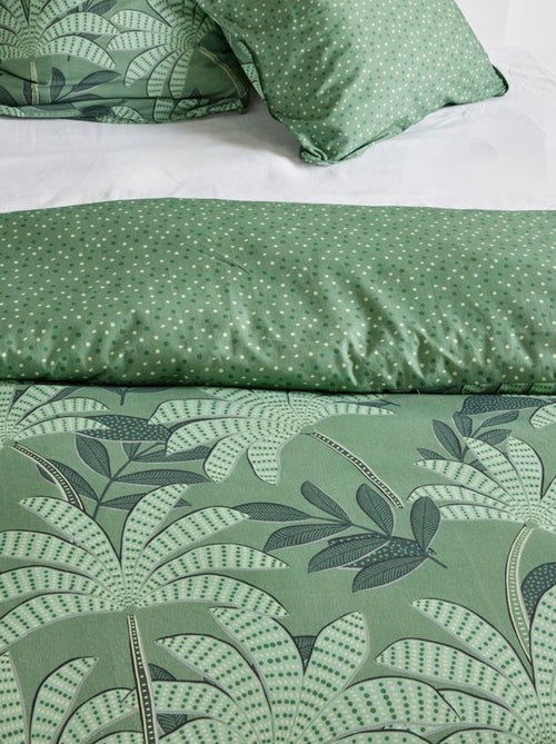 Dekbedovertrek met palmenprint - 2 personen - Kiabi