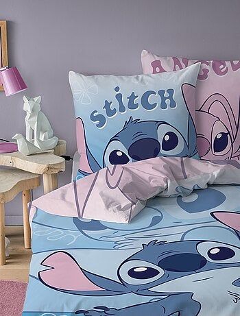 Dekbedovertrek met 'Stitch en Angel' print - 1-persoons