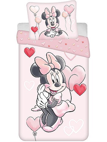 Dekbedovertrek Minnie Coeur 140x200 cm - Katoen - Beddengoedset kinderen