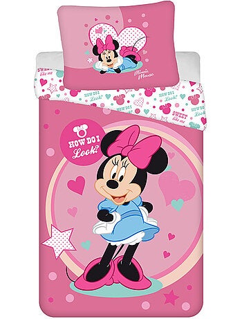 Dekbedovertrek Minnie How Do I Look 140x200 cm met kussensloop - Beddengoedset kinderen