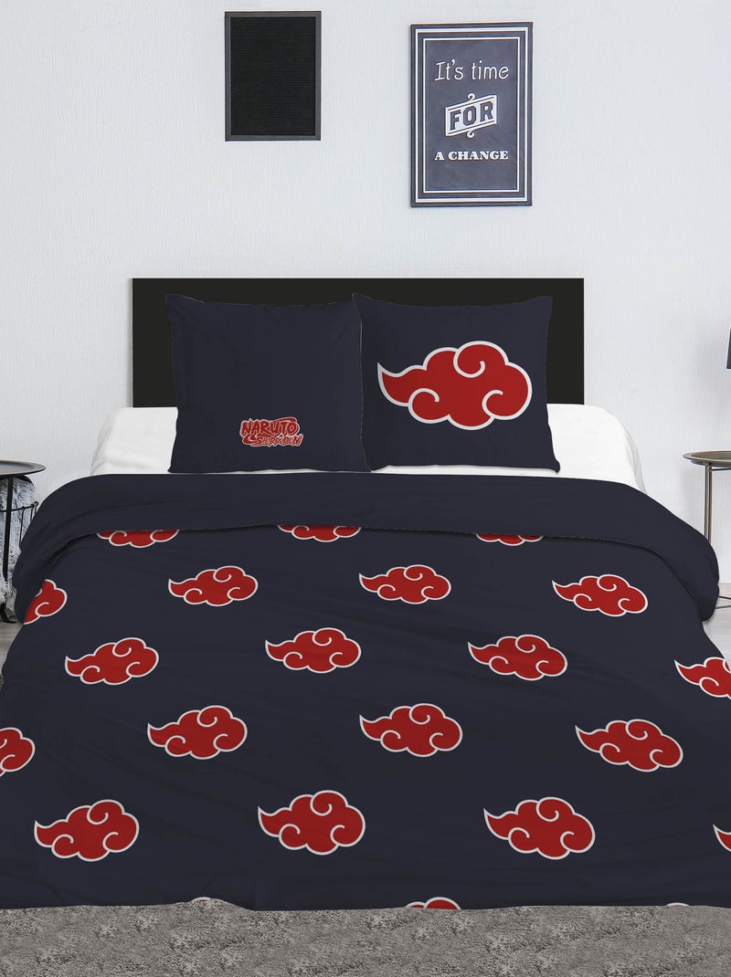 Dekbedovertrek 'Naruto' 240x220 cm met kussens Blauw - Kiabi