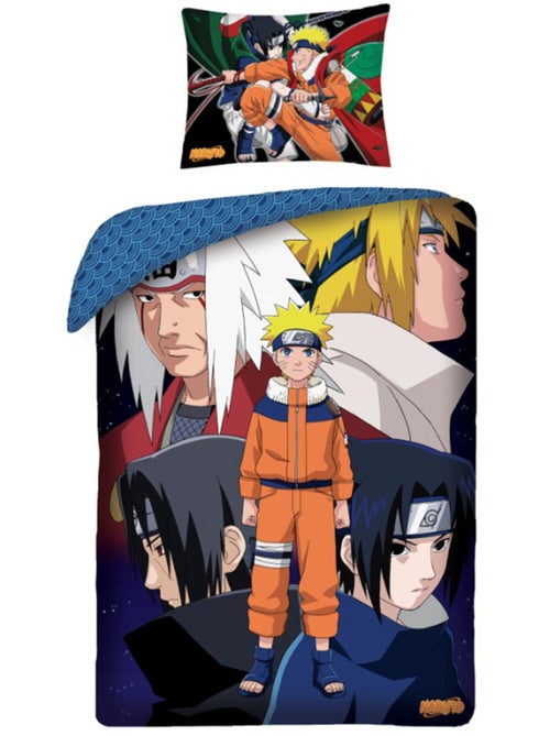 Dekbedovertrek Naruto Shippuden 140x200 cm + Kussensloop - Set kinderen - Kiabi