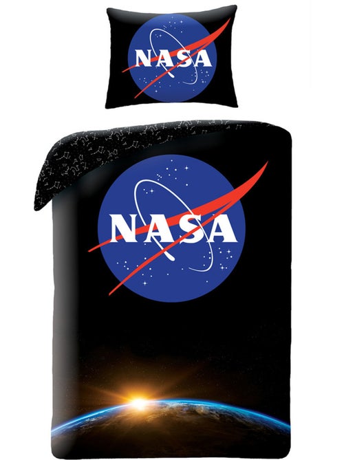 Dekbedovertrek NASA 140x200 cm + Kussensloop - 100% katoen - Kiabi Dekbedovertrek NASA 140x200 cm + Kussensloop - 100% katoen - Kiabi