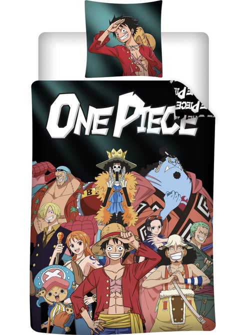Dekbedovertrek One Piece 140x200cm + Kussensloop 65x65cm – Strohoedencrew – Polykatoen – Officiële L - Kiabi Dekbedovertrek One Piece 140x200cm + Kussensloop 65x65cm – Strohoedencrew – Polykatoen – Officiële L - Kiabi