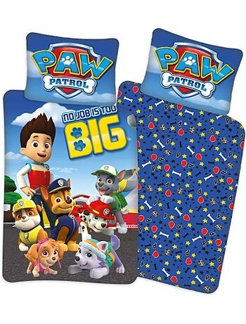 Dekbedovertrek 'PAW Patrol' 140x200 cm en sloop 63x63 cm microvezel