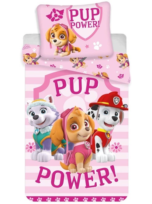 Dekbedovertrek PAW Patrol Pup Power 140x200 cm - Beddengoedset kind - Kiabi