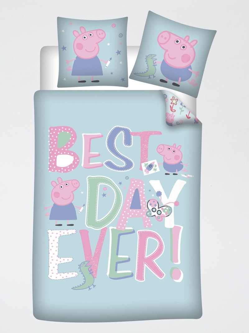 Dekbedovertrek 'Peppa Pig' Groen - Kiabi