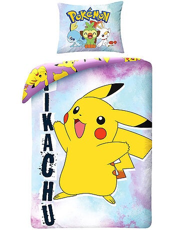 Dekbedovertrek Pokémon Pikachu 140x200 cm + Kussensloop - Beddengoedset kinderen
