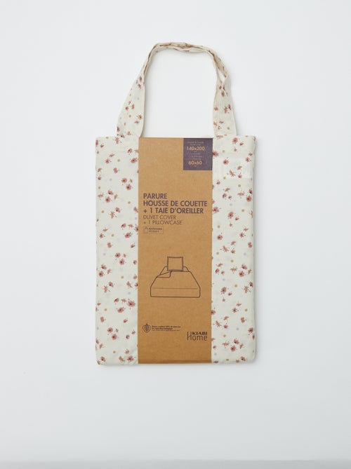 Dekbedovertrek set (140 x 200cm) + kussensloop - 2-delig - Kiabi