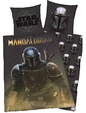 Dekbedovertrek Star Wars Mandalorian 140x200 cm + kussensloop - Officiële licentie
