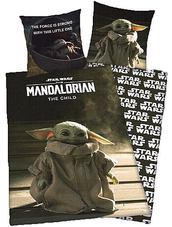 Dekbedovertrek Star Wars Yoda 140x200 cm + kussensloop - Set voor eenpersoonsbed