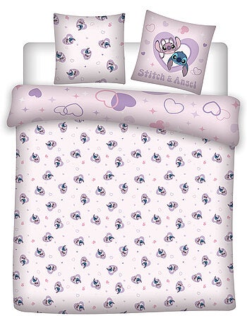 Dekbedovertrek Stitch en Angel Love Officiele Disney Licentie 220x240cm + Kussenslopen 65x65cm