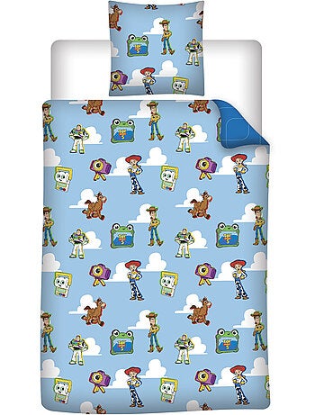 Dekbedovertrek Toy Story Disney Pixar 140x200cm + Kussensloop 65x65cm – Buzz Jessie – Polykatoen – O