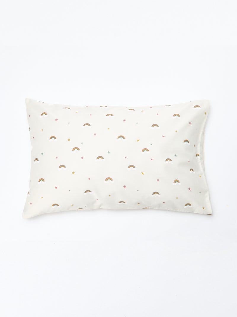 Dekbedovertrekset 1 persoon 80 x 120cm - Kiabi Home Biege - Kiabi