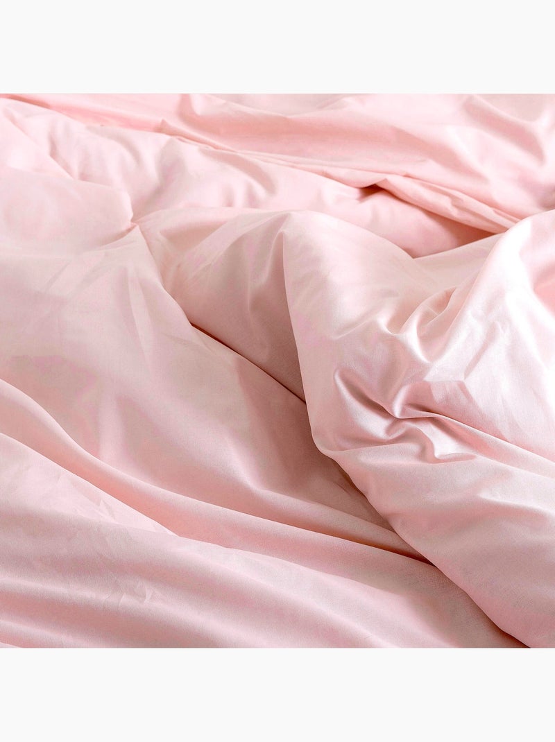 Dekbedovertrekset 2-delig Basic "Happyfriday" Roze - Kiabi