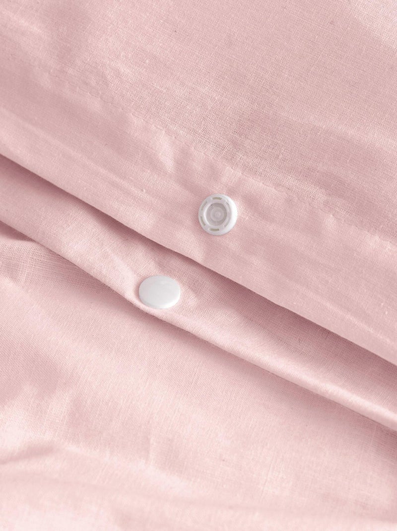 Dekbedovertrekset 2-delig Basic "Happyfriday" Roze - Kiabi