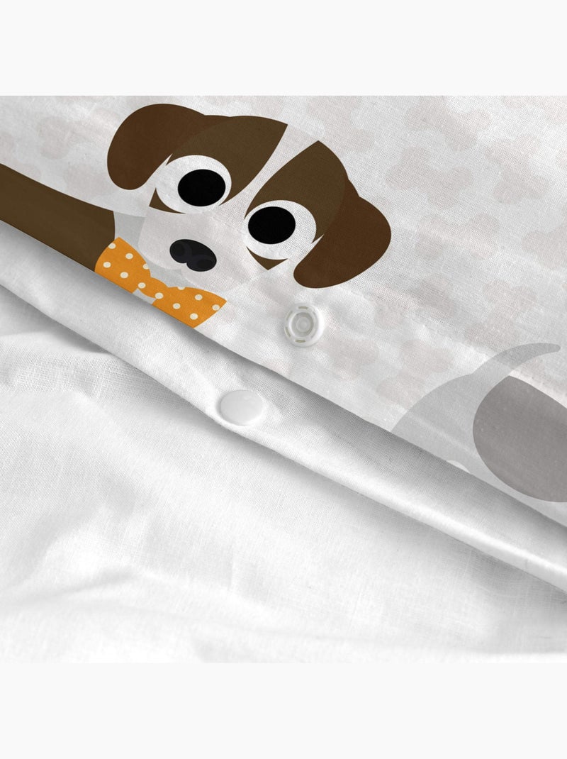 Dekbedovertrekset 2-delig Dogs "Happyfriday" Multicolor - Kiabi