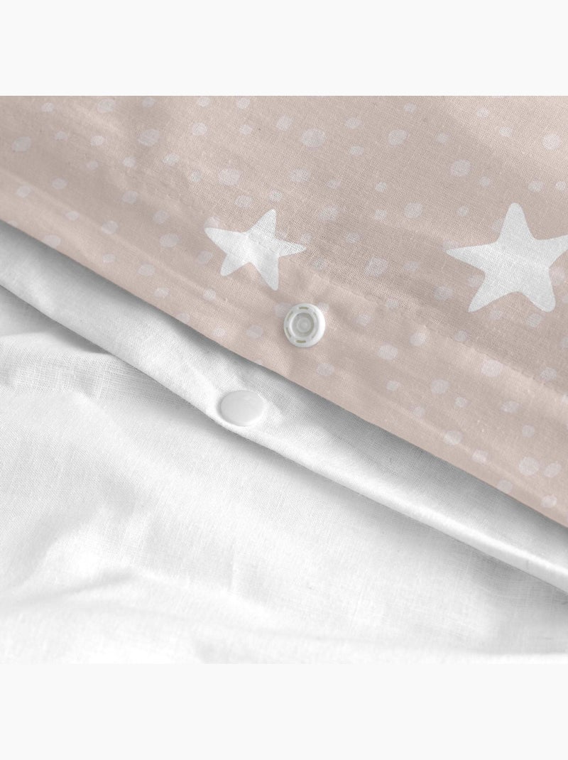 Dekbedovertrekset 2-delig Little star "Happyfriday" Roze - Kiabi