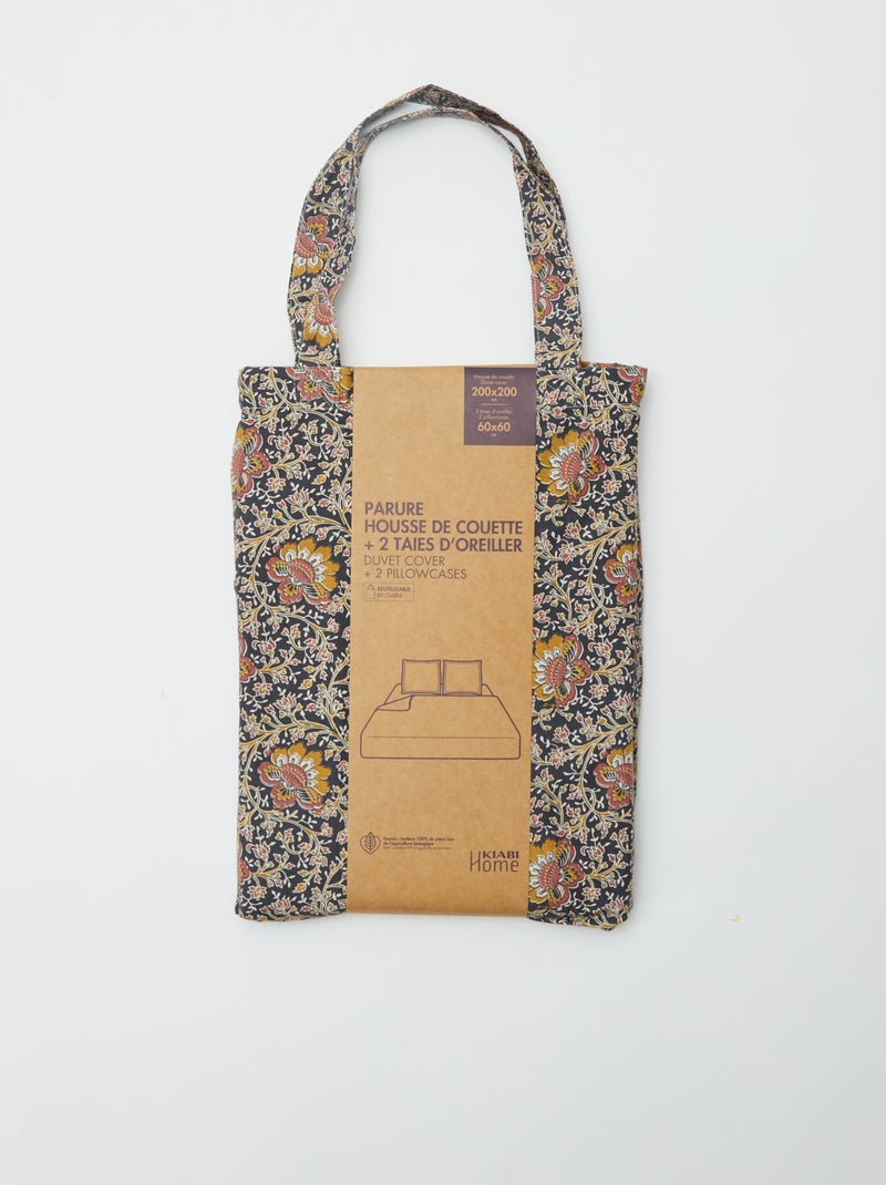 Dekbedovertrekset 2-persoons (200x200 cm) - Kiabi Home GRIJS - Kiabi