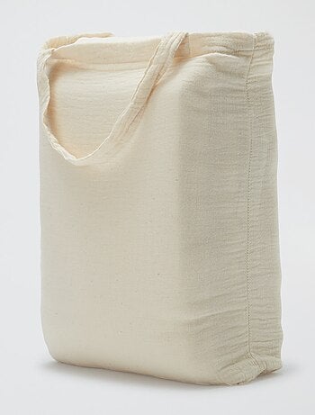 Dekbedovertrekset 2-persoons 240 x 220 cm van katoengaas - Kiabi Home