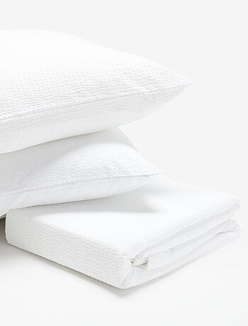 Dekbedovertrekset 200 x 200 cm + 2 kussenslopen 63 x 63 cm - KIABI Home