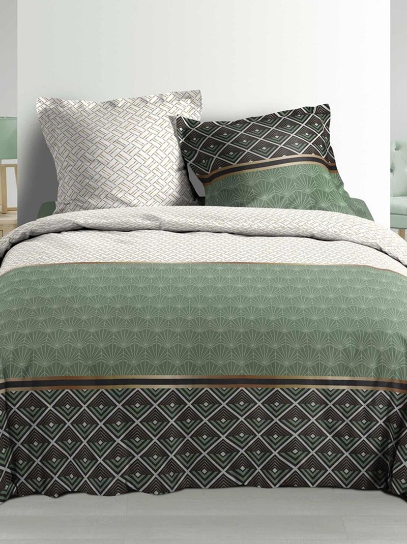 Dekbedovertrekset 3-delig Groen - Kiabi