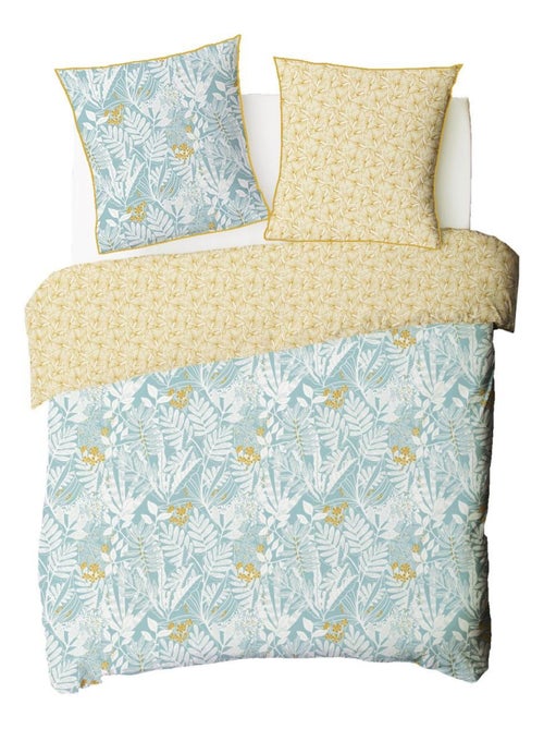 Dekbedovertrekset 'FEROE' omkeerbaar katoen tropisch lichtgeel – Future Home - Kiabi Dekbedovertrekset 'FEROE' omkeerbaar katoen tropisch lichtgeel – Future Home - Kiabi