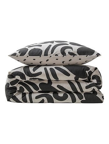 Dekbedovertrekset 'MAORI' katoen met tweekleurige geometrische print meerkleurig – Future Home
