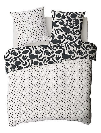 Dekbedovertrekset 'MAORI' katoen met tweekleurige geometrische print meerkleurig – Future Home